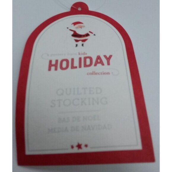 Pottery Barn Kids gaby Panda Bear Xmas Gift Christmas Holiday Stocking Quilted - Picture 4 of 9